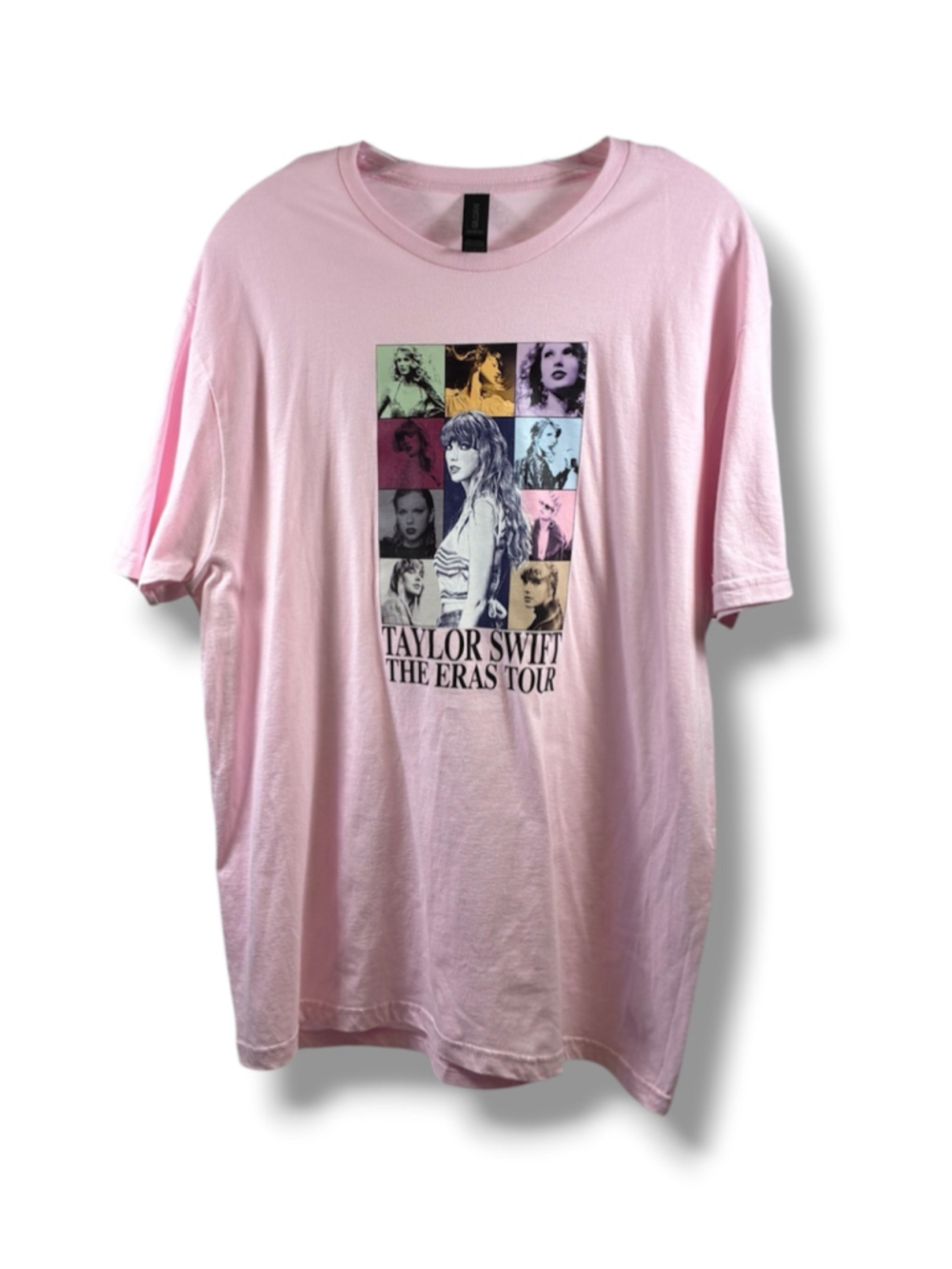 Taylor Swift The Eras Tour Oversized Graphic Tee in Pink/Black Size L